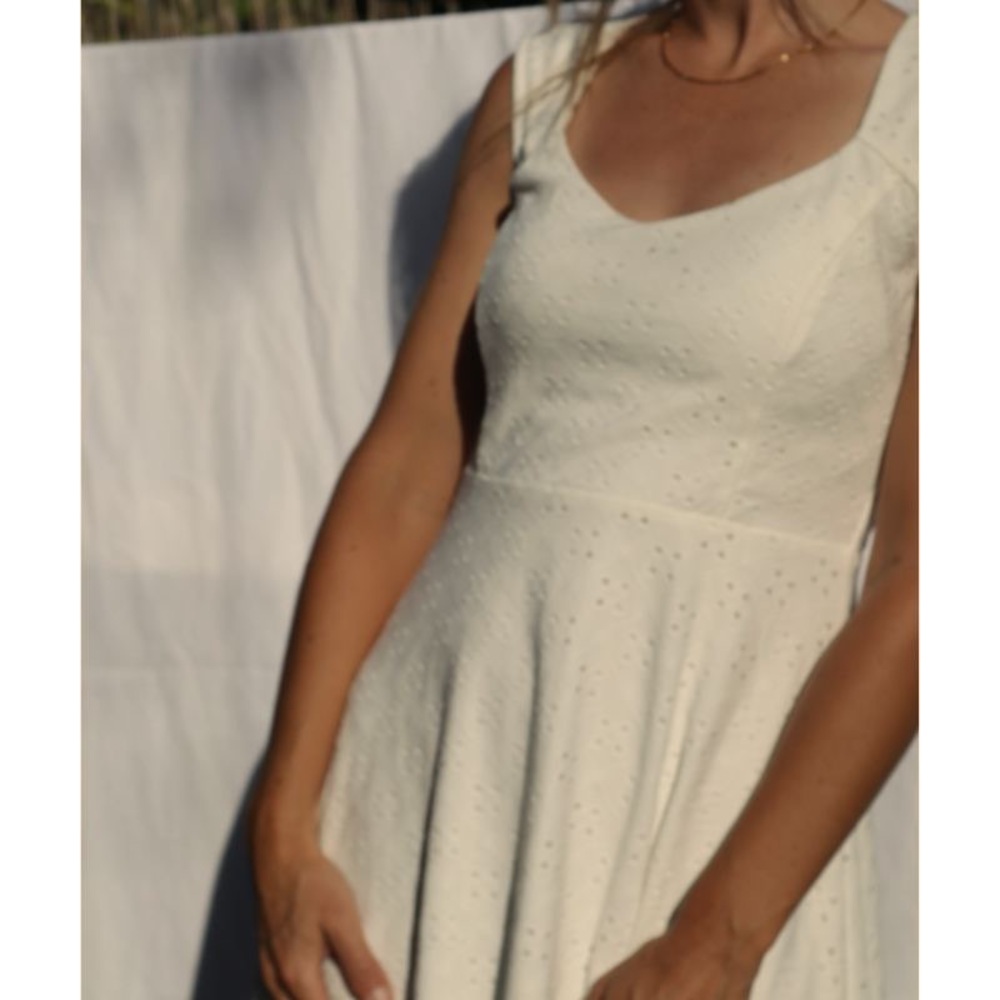 White Eyelet Babydoll Dress - adorable summer dress!